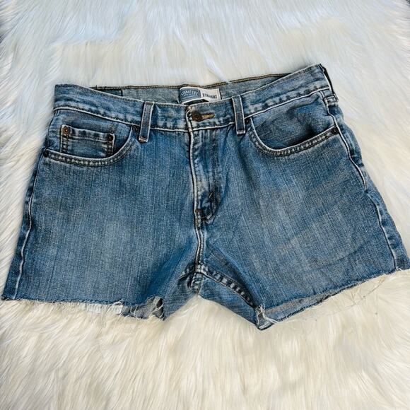 Levi's Pants - Levi's Signature Straight Faded Denim Cut Offs